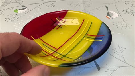 My First Fused Glass Bowl Project Slumping In A Small Bowl Mould Youtube