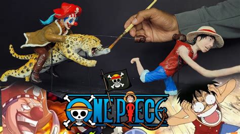 Sculpting MONKEY D LUFFY Chased By BUGGY On A JAGUAR One Piece