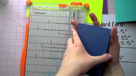 Cardmaking Basics Card Measurements And Sizes Youtube