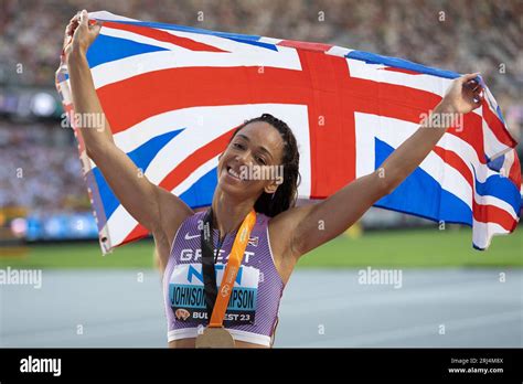 Katarina Johnson Thompson GBR Women Heptathlon Gold Medal During