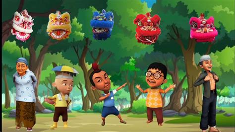 Seru Upin Ipin Bermain Topeng Barongan Barongsai YouTube