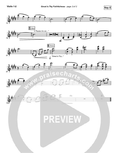 Great Is Thy Faithfulness Violin Sheet Music Pdf Shane And Shane The