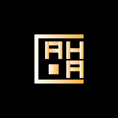 AHA letter logo vector design, AHA simple and modern logo. AHA ...