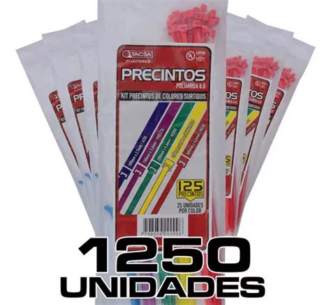 Precintos Tacsa Kit Medidas Colores Surtidos X Unidades Color