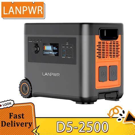 LANPWR Estaci N De Energ A Port Til D5 2500 Generador Solar LifePo4 De