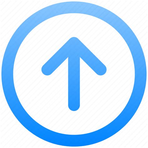 Arrow Up Circle Direction Navigation Arrowhead Upload Icon