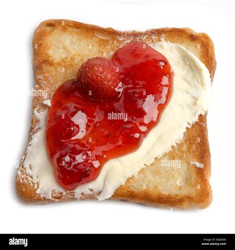 Toast jam butter hi-res stock photography and images - Alamy