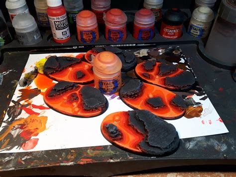 Tutorial Lava Bases Miniature Bases Lava Tutorial