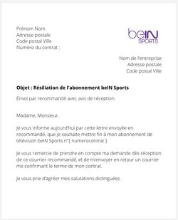 Résiliation beIN Sports quand et comment arrêter son abonnement