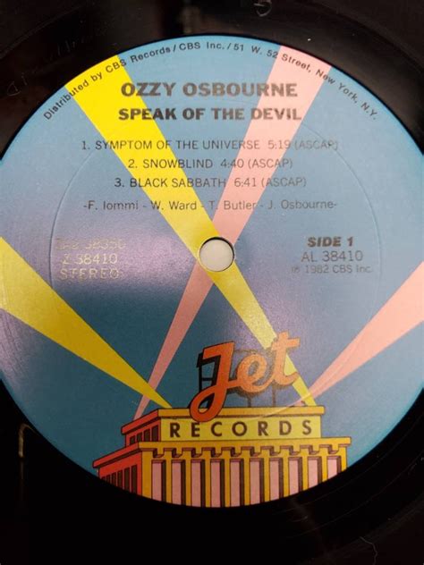 Ozzy Osbourne Speak Of The Devil Double Album Lp Bl Etsy