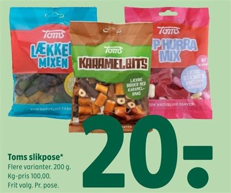 Toms Slikpose Tilbud Hos Coop 365