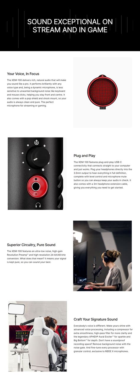 Rode X XDM100 Professional Dynamic USB Microphone Designed for Gamers