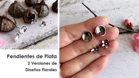 Te enseño a hacer Pendientes de Plata Fáciles con Diseño de Flores