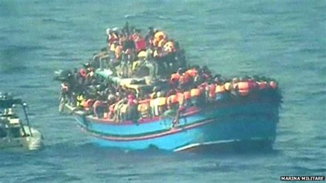 Italy Finds 30 Bodies In Migrant Boat Bbc News