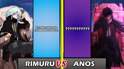 RIMURU TEMPEST Vs ANOS VOLDIGOAD Power Levels YouTube