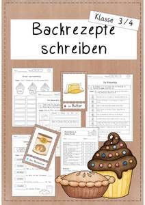 Rezepte Schreiben Unterrichtsmaterial In Den F Chern Deutsch