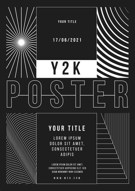 Black And White Poster Template