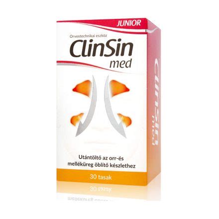 ClinSin med Junior Orr- és melléküregöblítő utántöltő (30 ta