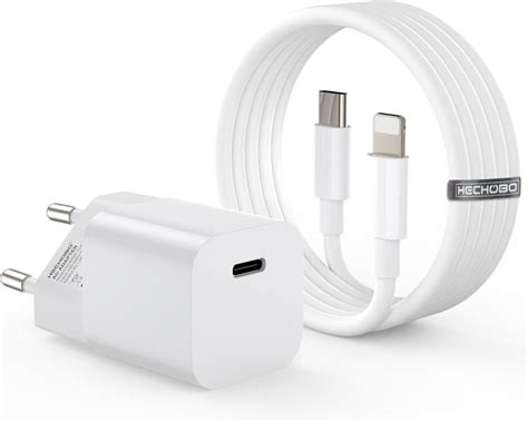 Chargeur iphone Rapide certifié Apple MFi 20W Chargeur Rapide avec 2m