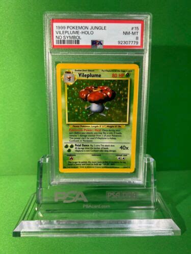 1999 POKEMON JUNGLE 15 VILEPLUME HOLO NO SYMBOL PSA 8 EBay