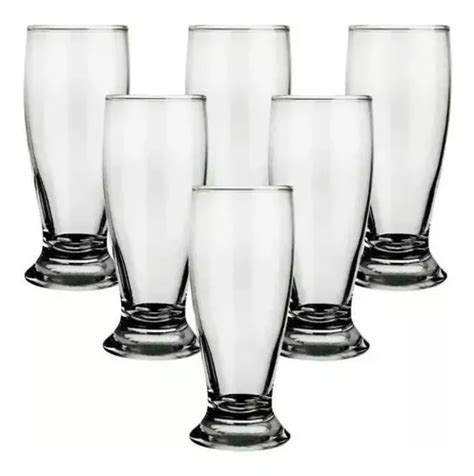 Conjunto De Copos Chopp Munich Cerveja 6 Peças 300ml Nadir Cor