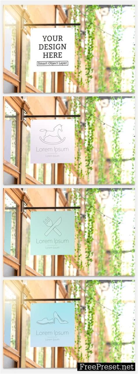 Adobe Stock - Outdoor Store Sign Mockup - 220003671