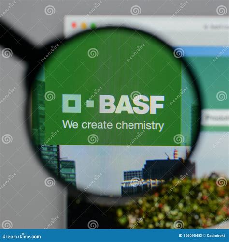 Milan Italy August 10 2017 Basf Logo On The Website Homepa