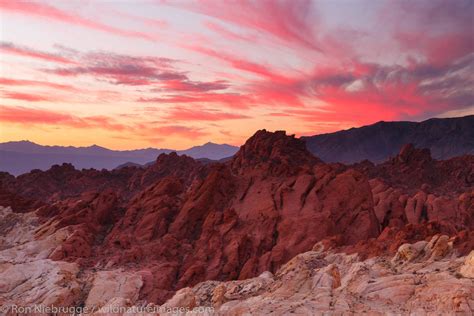 Sunrise Over Silica Dome Fire Canyon Valley Of Fire State Park Nevada Ron Niebrugge