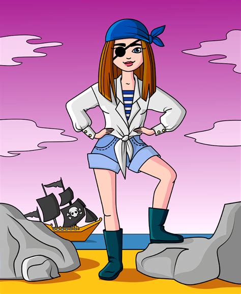 Pirate Girl Free Stock Illustrations Creazilla