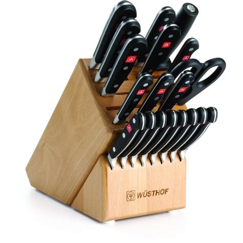 Wusthof Classic 20 Piece Knife Block Set Natural Bbqguys