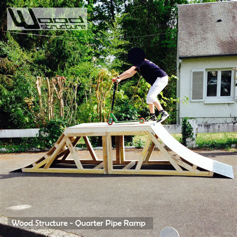 Quarter Rampe Wood Structure Skatepark