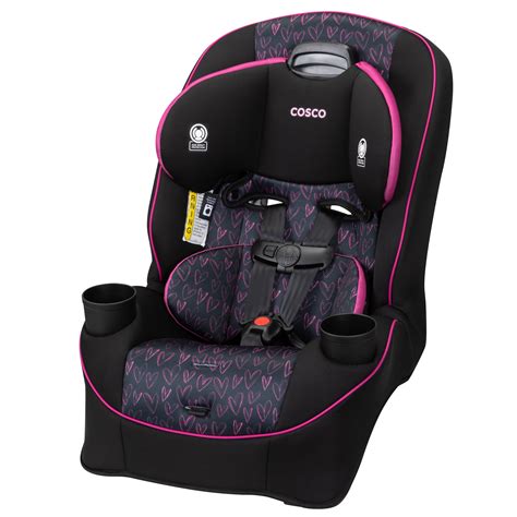 Cosco Kids Easy Elite All-in-One Convertible Car Seat, Amour, Toddler ...