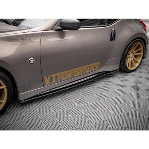 日産 フェアレディz 370z Z34 後期 Nismo サイド スカート カバー スポイラー レーシング Nissan 370z Z34