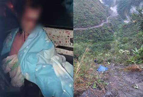 Minibús se embarranca en los Yungas dejando tres fallecidos y varios