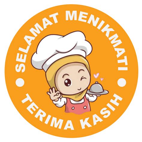 Jual Pcs Stiker Selamat Menikmati Sticker Bulat Roll Makanan Kue