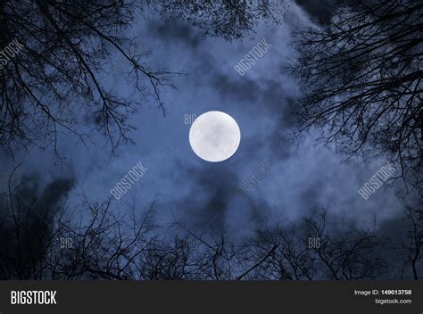 Shining Full Moon Image Photo Free Trial Bigstock