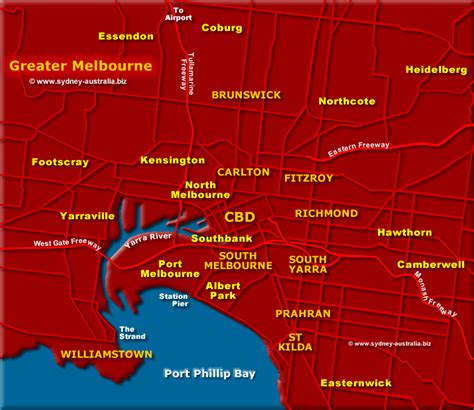 Map of Greater Melbourne Victoria