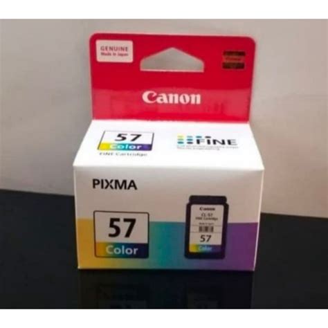 Jual Cartridge Canon 57 Color Baru Original 100 Shopee Indonesia