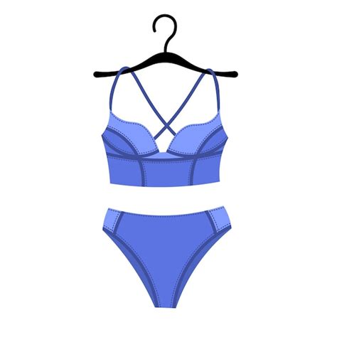 Premium Vector Minimalist Sportive Lingerie Set Summer Time Modern Beachwear Two Piece