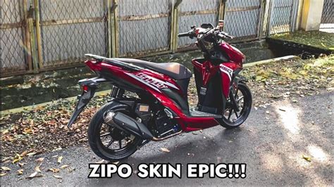 Project Vario Ep Pasang Striping Honda Click Vario Skin Epic