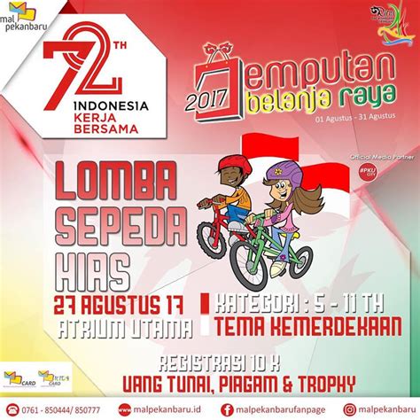 Lomba Sepeda Hias se-kota Pekanbaru dengan tema Kemerdekaan - lomba ...