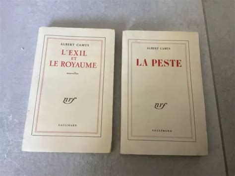 Albert Camus La Peste Lexil Et Le Royaume Nrf Eur