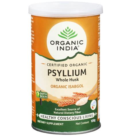 Buy Organic India Psyllium Whole Husk 100 G Online At Best Price In India Flipkart Health