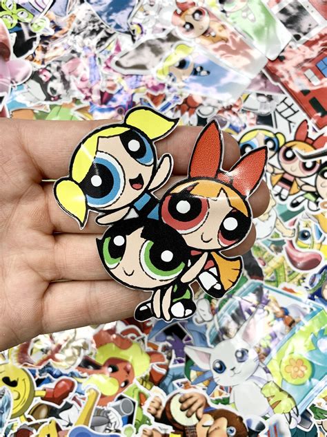 Powerpuff Girls Cute Custom Vinyl Sticker Limited Edition Etsy