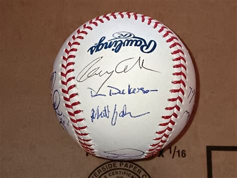 Mlb Team Announcers Broadcasters Signed Autographed Mlb Baseball