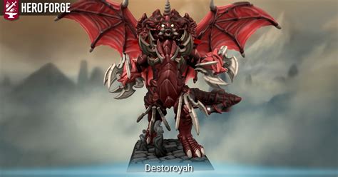 Destoroyah Made With Hero Forge