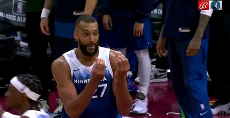 Rudy Gobert Got A Technical Foul For Doing A Money Gesture To A Referee