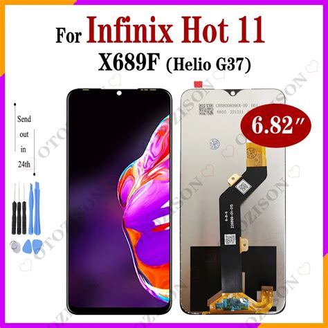 Display Para Infinix Hot 11 X689F Helio G37 Tela LCD Painel De