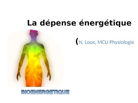 PPT La dépense énergétique N Loos MCU Physiologie DOKUMEN TIPS