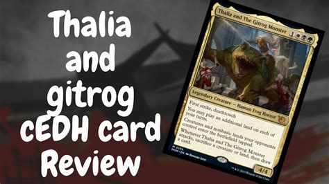 Thalia And The Gitrog Monster Cedh Card Review Youtube